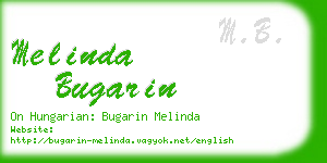 melinda bugarin business card